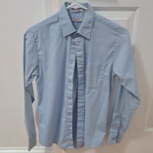 Boy's Blue Dress Shirt Size 14 Izod